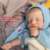 18 inch Realistic Baby Girl with Silicone Face & Limbs, Cloth Body & PP Cotton Filling, Includes Outfit & Accessories, Gift for Girls 3+