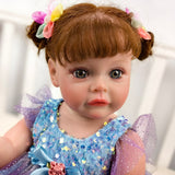 KEIUMI Reborn Baby Dolls – Birthday and Christmas Gift for Kids, 22 inch Full Body Silicone Realistic Baby Girl with Acrylic Eyes, Premium Hand-Painted Finish, Includes Outfit and Accessories, Gift for Girls 3+