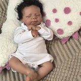 18 inch Full Body Silicone Realistic Baby Girl with Acrylic Eyes, Premium Hand-Painted Finish, Includes Outfit and Accessories, Gift for Girls 3+