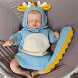 18 inch Realistic Baby Girl with Silicone Face & Limbs, Cloth Body & PP Cotton Filling, Includes Outfit & Accessories, Gift for Girls 3+