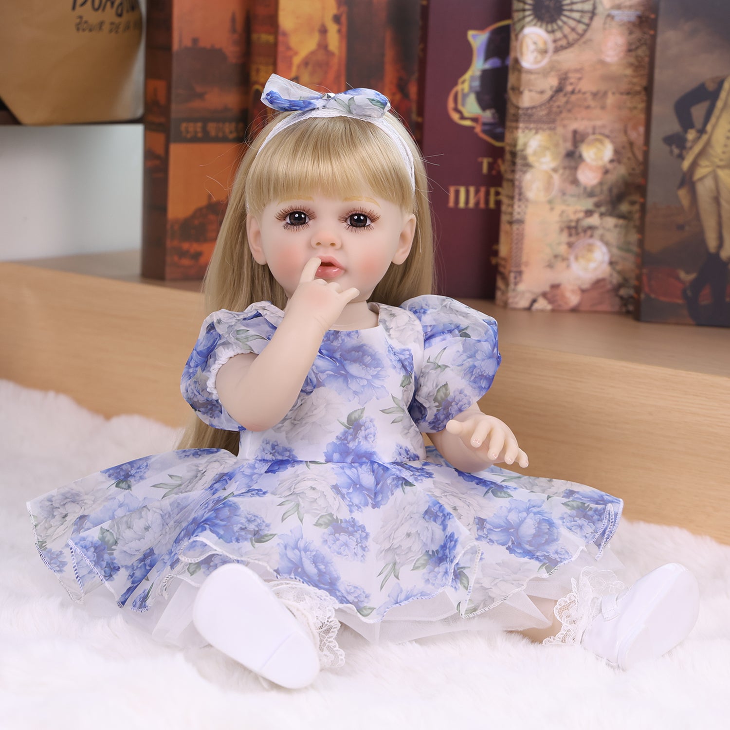 KEIUMI Cherish 22" Soft Touch Vinyl Reborn Baby Doll, Lifelike Details, Hand-Painted