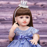 Aurora reborn doll with a baby bottle, ready for feeding time.