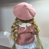 22 Inch Full Body Silicone Realistic Baby Girl with Long Brown Hair & Princess Style, Gravity-Sensing, Gift for Girls 3+